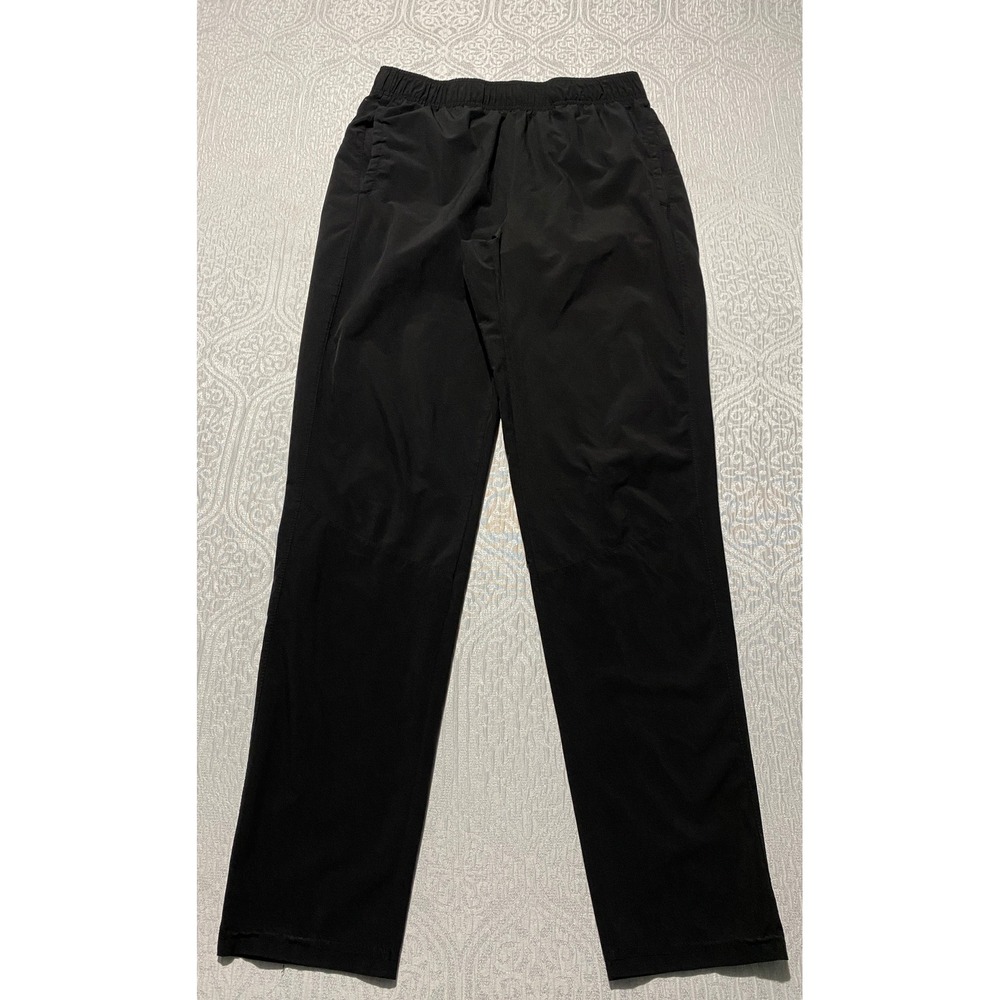 Layer 8 Mens Qwick-Dry Athletic Track Pants Black Size M Stretch Training